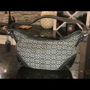 Original Coach Signature Navy Purse